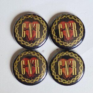 FUN Guns n Roses PIN LOT of 4 GNR Hard Rock Pin Lot